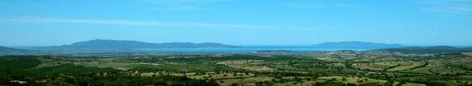 La costa della Giannella e del Monte Argentario